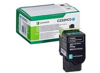 Toner oryginalny Lexmark C232HC0 [Niebieski]