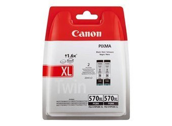 Tusz oryginalny Canon PGI-570XL BK [0318C001] [Czarny] [Dwupak]