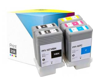 Tusze zamienniki Canon PFI-107 [Multi CMYK] zestaw marki Print.ink