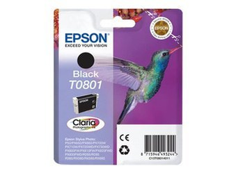 Tusz oryginalny Epson T0801 [C13T08014011] [Czarny]