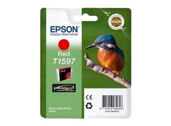 Tusz oryginalny Epson T1597 [C13T15974010] [Czerwony]