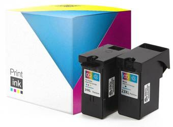 Tusze zamienniki Lexmark 23 + 24 [018C1419E] [CMYK] zestaw marki Print.ink