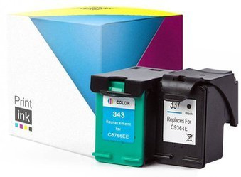 Tusze zamienniki HP 337 + 343 [CMYK] zestaw marki Print.ink
