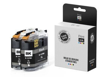Tusz zamiennik Brother LC127XLBKBP [Czarny] [Dwupak] marki Print.ink