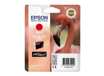 Tusz oryginalny Epson T0877 [C13T08774010] [Czerwony]