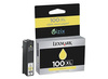 Tusz oryginalny Lexmark 100XL [14N1071E] [Żółty]