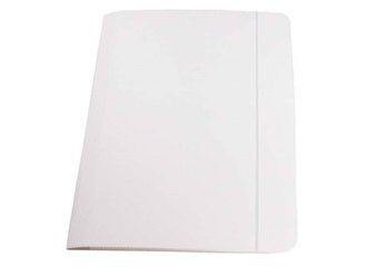 Teczka z gumką A4 250g biała tekturowa