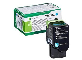 Toner oryginalny Lexmark C242XC0 [Niebieski]