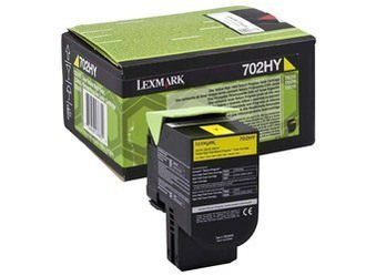 Toner oryginalny Lexmark 702HY [70C2HY0] [Żółty]