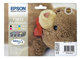 Tusze oryginalne Epson T0615 [C13T06154010] [CMYK] [Zestaw]
