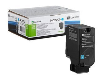 Toner oryginalny Lexmark 74C20C0 [Niebieski]
