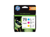 Tusze oryginalne HP 711 [P2V32A] [CMY] [Zestaw]