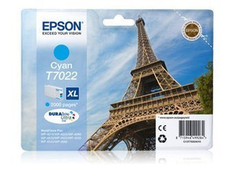 Tusz oryginalny Epson T7022 XL [C13T70224010] [Niebieski]