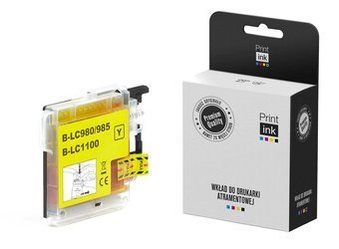 Tusz zamiennik Brother LC985Y [Żółty] marki Print.ink