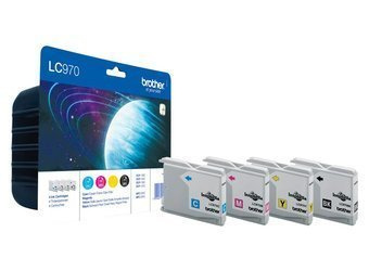Tusze oryginalne Brother LC970VALBP [CMYK] [Zestaw]