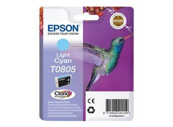 Tusz oryginalny Epson T0805 [C13T08054011] [Jasny Niebieski]