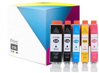 Tusze zamienniki Canon PGI-525 + CLI-526 [CMYK] zestaw marki Print.ink