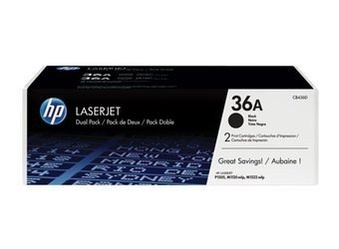 Toner oryginalny HP 36A [CB436AD] [Czarny] [Dwupak]