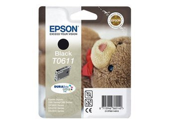 Tusz oryginalny Epson T0611 [C13T06114010] [Czarny]