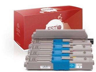 Tonery zamienniki OKI 4497353P [CMYK] zestaw marki Estio