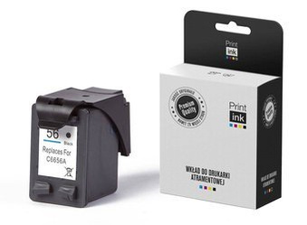 Tusz zamiennik HP 56 [C6656AE] [Czarny] marki Print.ink