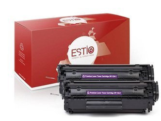 Toner zamiennik HP 12A [Q2612AD] [Czarny] [Dwupak] marki Estio