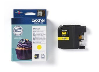 Tusz oryginalny Brother LC123Y [Żółty]