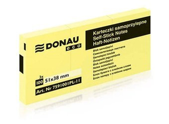 Notes Samoprzylepny Donau żółty 51x38