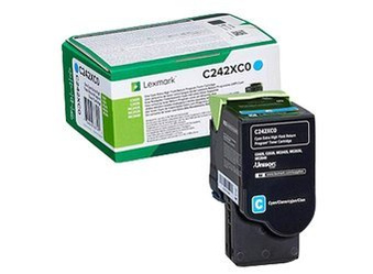 Toner oryginalny Lexmark C242XC0 [Niebieski]
