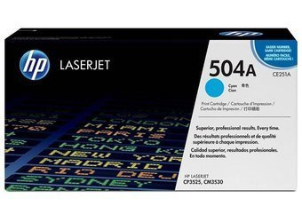 Toner oryginalny HP 504A [CE251A] [Niebieski]