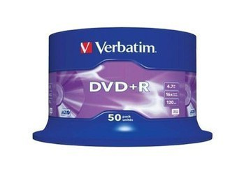 Płyta DVD+R Verbatim 4,7GB 50 Sztuk