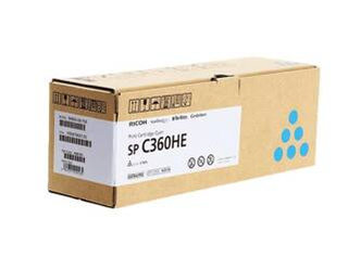 Toner oryginalny Ricoh SP C360HE [408185] [Niebieski]
