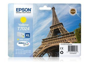 Tusz oryginalny Epson T7024 XL [C13T70244010] [Żółty]