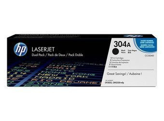 Toner oryginalny HP 304A [CC530AD] [Czarny] [Dwupak]