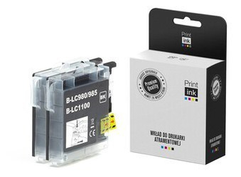 Tusz zamiennik Brother LC1100BKBP2 [LC1100HY-BK] [Czarny] [Dwupak] marki Print.ink