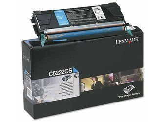 Toner oryginalny Lexmark C5222CS [Niebieski]