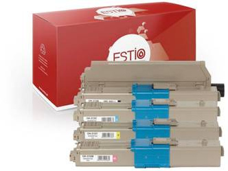 Tonery zamienniki OKI 4446980P [CMYK] zestaw marki Estio