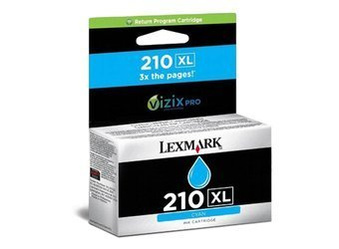 Tusz oryginalny Lexmark 210XL [14L0175E] [Niebieski]
