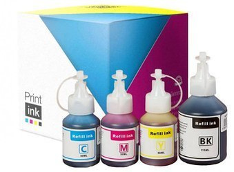 Tusze zamienniki Brother BTD60BK + BT5000 [CMYK] zestaw marki Print.ink