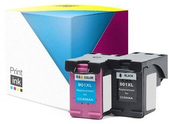 Tusze zamienniki HP 901XL [SD519AE] [CMYK] zestaw marki Print.ink
