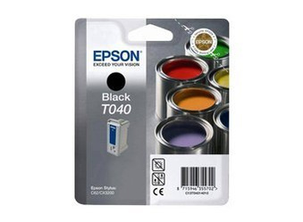 Tusz oryginalny Epson T040 [C13T04014010] [Czarny]