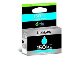 Tusz oryginalny Lexmark 150XL [14N1615E] [Niebieski]