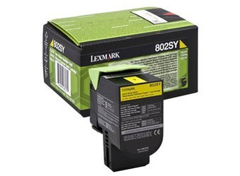Toner oryginalny Lexmark 802SY [80C2SY0] [Żółty]