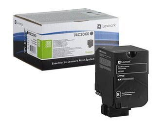Toner oryginalny Lexmark 74C20K0 [Czarny]