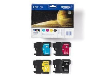 Tusze oryginalne Brother LC1100VALBP [CMYK] [Zestaw]