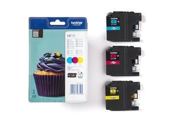 Tusze oryginalne Brother LC123RBWBP [CMY] [Trzypak]