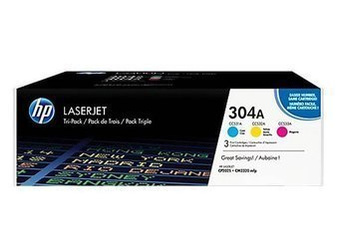 Tonery oryginalne HP 304A [CF372AM] [CMY] [Trzypak]