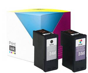 Tusze zamienniki Lexmark 34XL + 35XL [CMYK] zestaw marki Print.ink