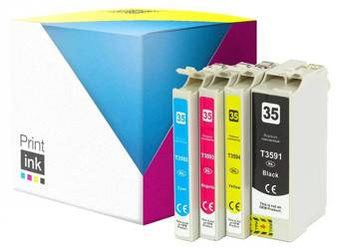 Tusze zamienniki Epson 35XL [T3596] [C13T35964010] [CMYK] zestaw marki Print.ink