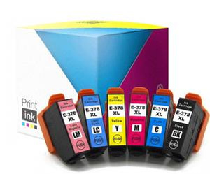 Tusze zamienniki Epson 378XL [T3798] [C13T37984010] [CMYK+L] zestaw marki Print.ink